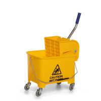 Carro Balde - c/divisor de agua - Amarelo - 20 litros  Carro Balde - c/divisor de agua - Amarelo - 20 litros